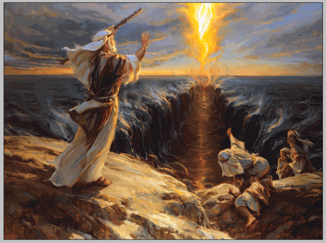 Избавление, Моисей у Красного Моря